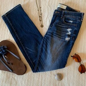 Y2K A&F Riptide Distressed Low Rise Skinny Jeans